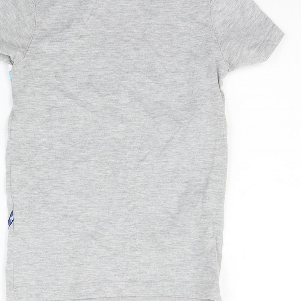 George Girls Grey Geometric  Basic T-Shirt Size 3-4 Years