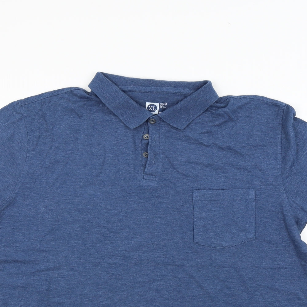 Cedar Wood State Mens Blue    Polo Size XL