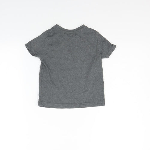Primark Girls Grey   Basic T-Shirt Size 3-4 Years