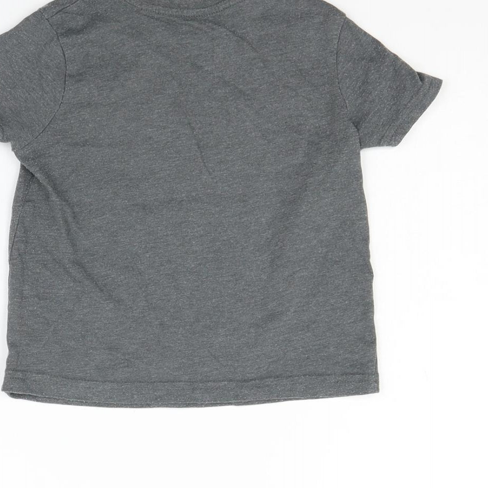 Primark Girls Grey   Basic T-Shirt Size 3-4 Years