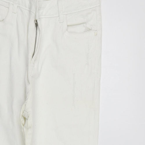 deniem & co Womens White   Trousers  Size 16 L27 in