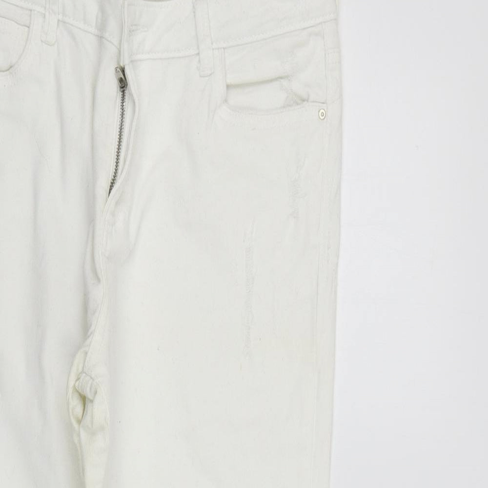 deniem & co Womens White   Trousers  Size 16 L27 in