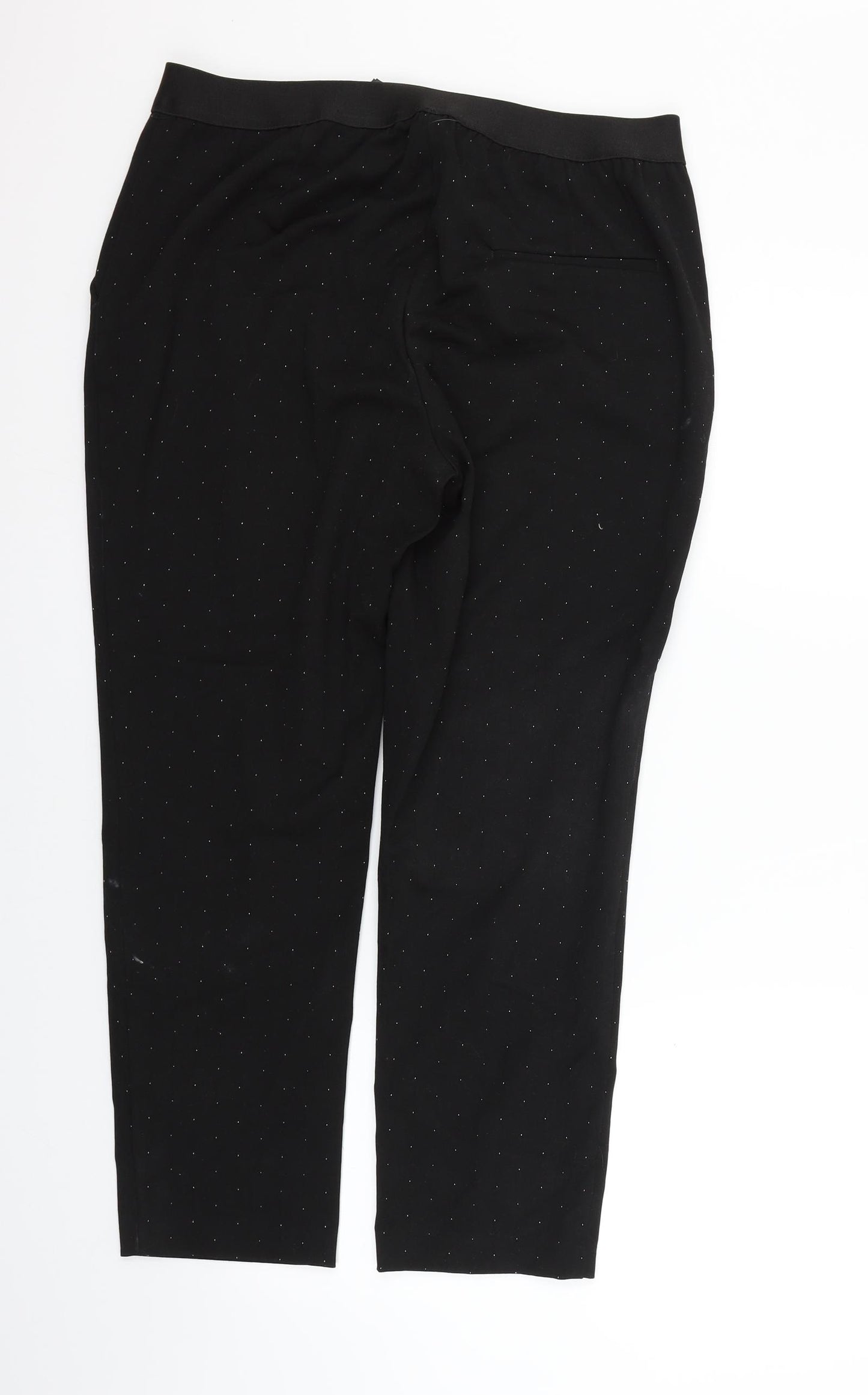 H&M Womens Black   Trousers  Size 16 L26 in