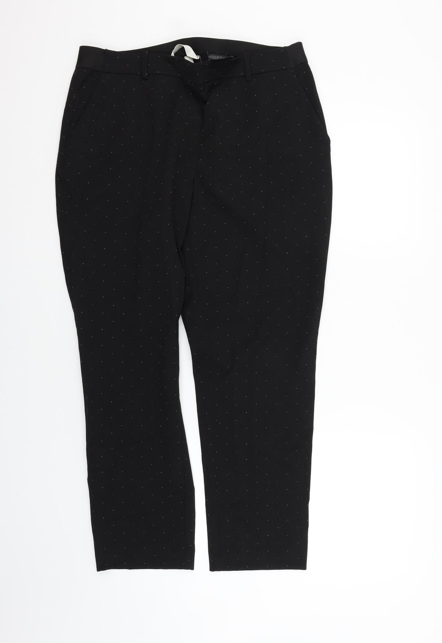 H&M Womens Black   Trousers  Size 16 L26 in