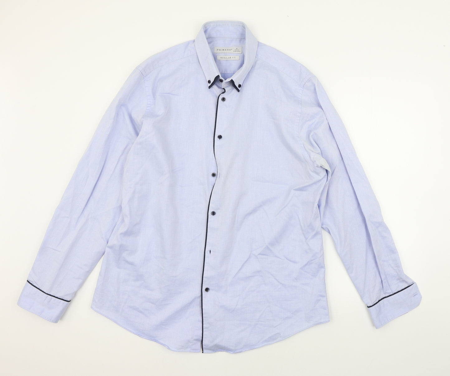Primark Mens Blue    Button-Up Size XL