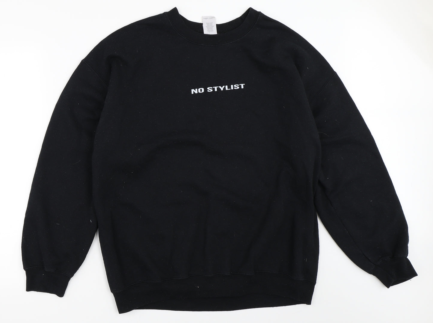 Gildan Womens Black   Pullover Sweatshirt Size XL