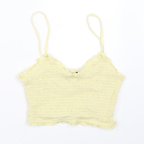 Primark Womens Yellow   Cropped Blouse Size S
