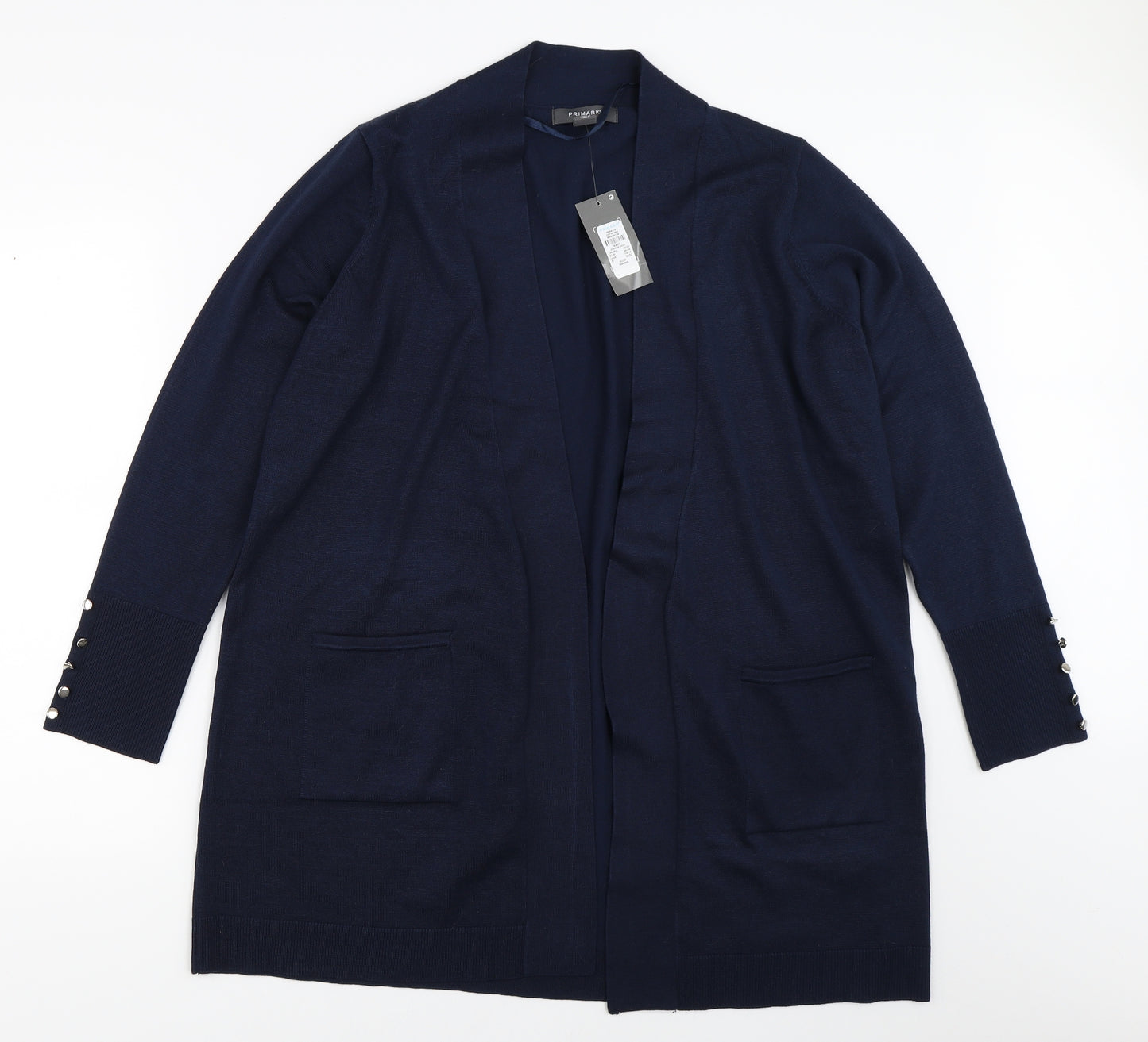 Primark Womens Blue   Cardigan Jumper Size XL