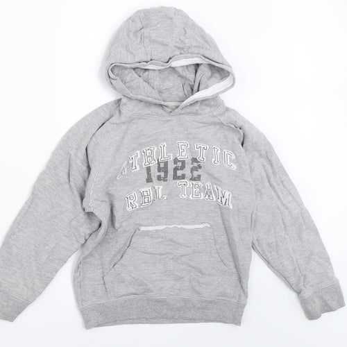 Rebel Boys Grey   Pullover Hoodie Size 6-7 Years