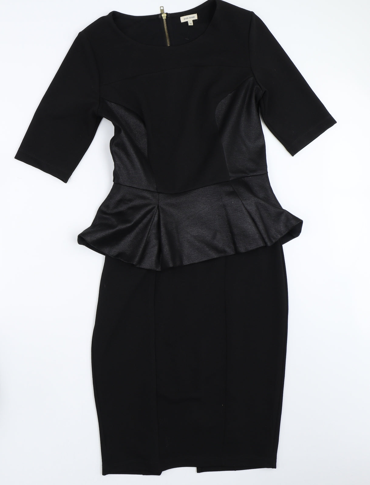 River Island Womens Black   Pencil Dress  Size 10