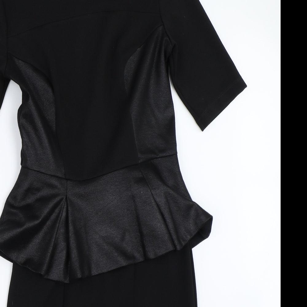 River Island Womens Black   Pencil Dress  Size 10
