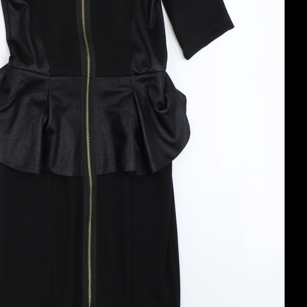 River Island Womens Black   Pencil Dress  Size 10