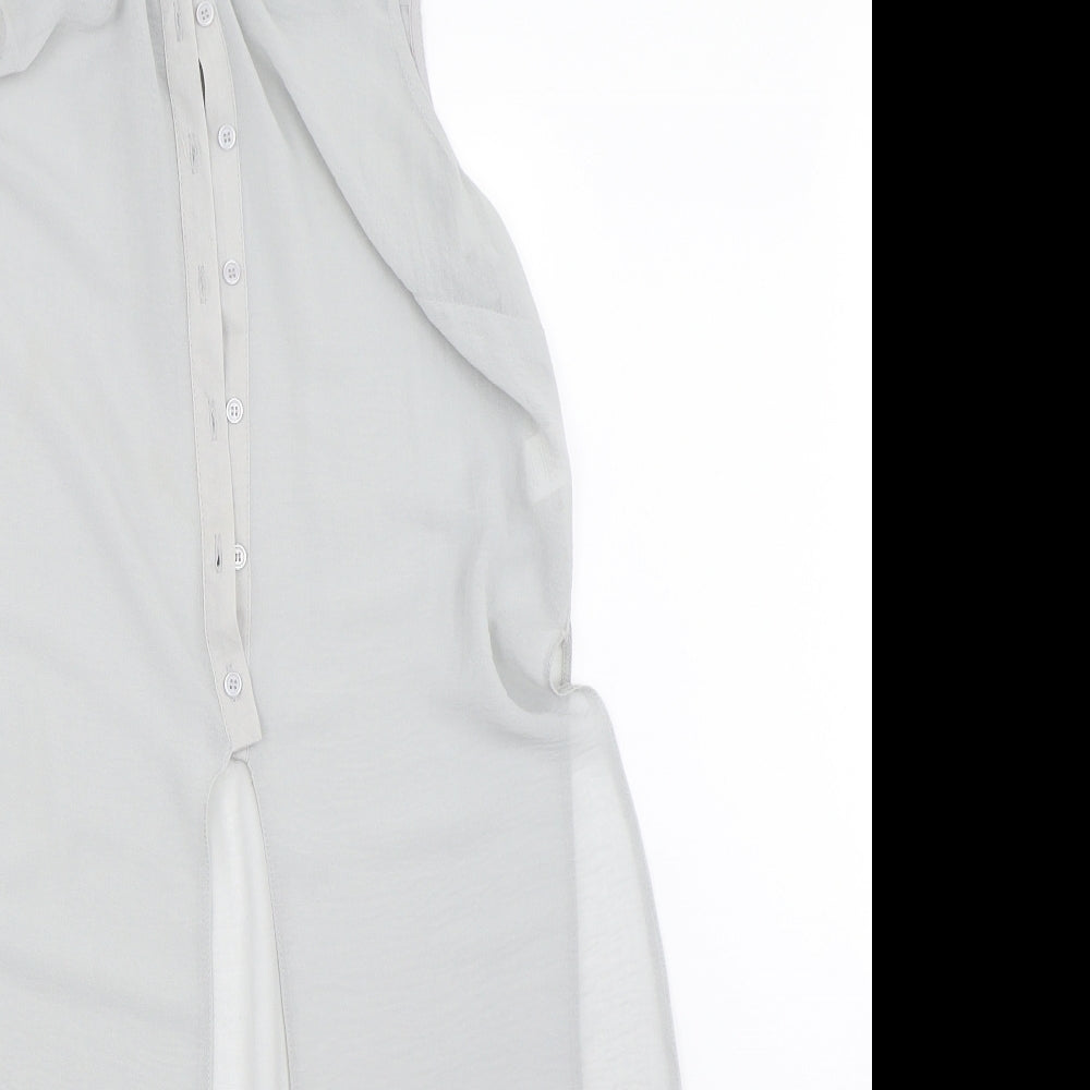 Atmosphere Womens Grey   Basic Button-Up Size 12