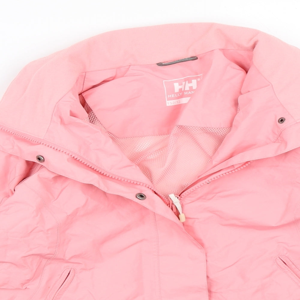Helly Hansen Girls Pink   Windbreaker Coat Size 12 Years