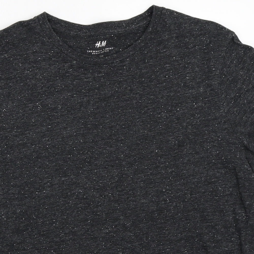 H&M Mens Grey    T-Shirt Size M