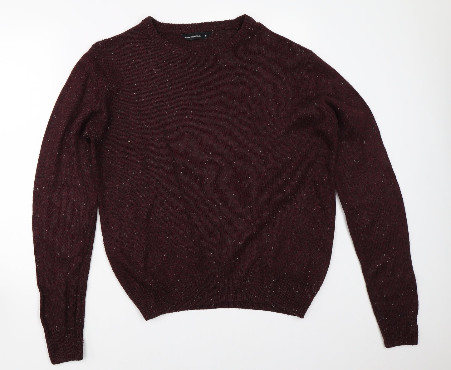 Cedar Wood State Mens Purple   Pullover Jumper Size S
