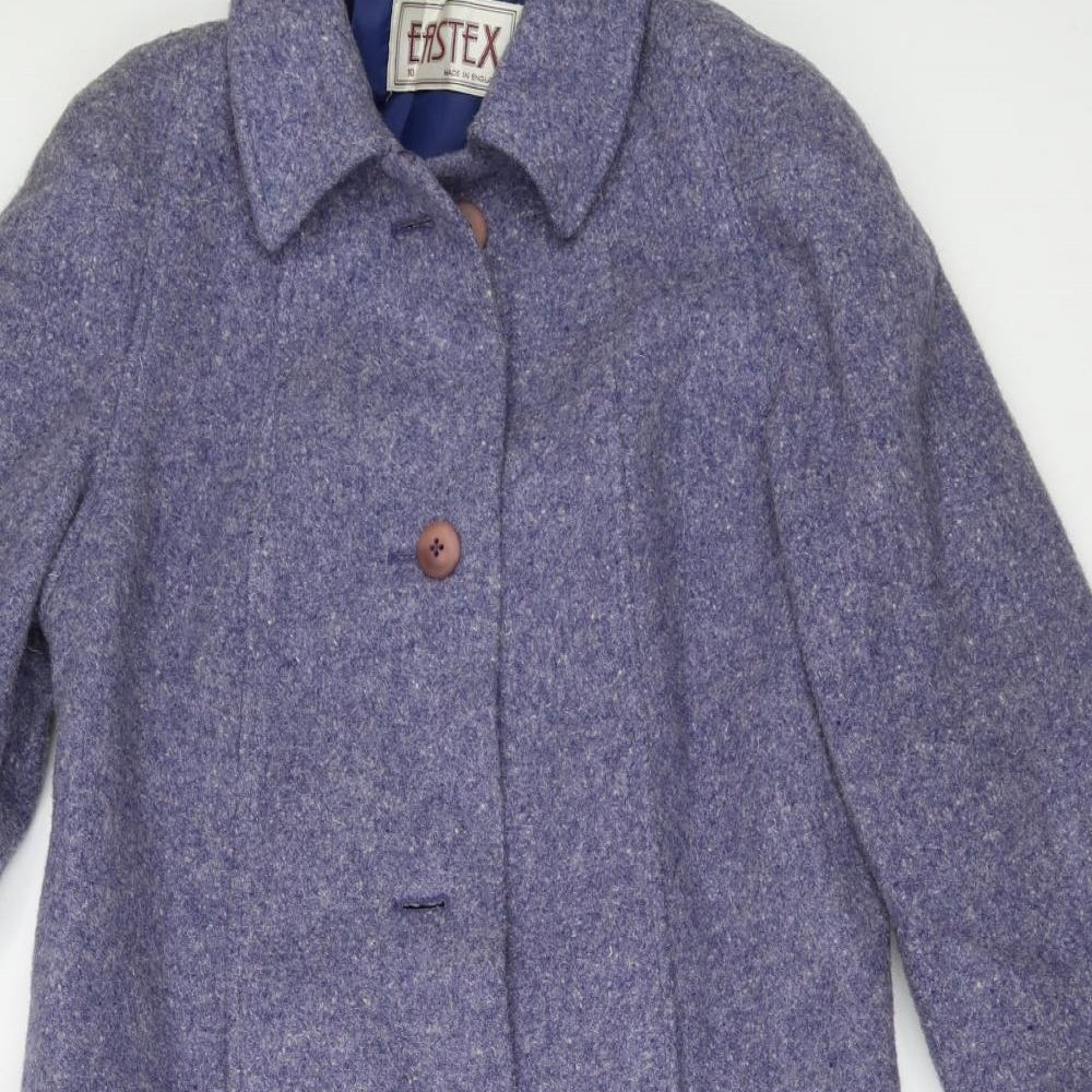 Eastex Womens Blue   Overcoat Coat Size 10