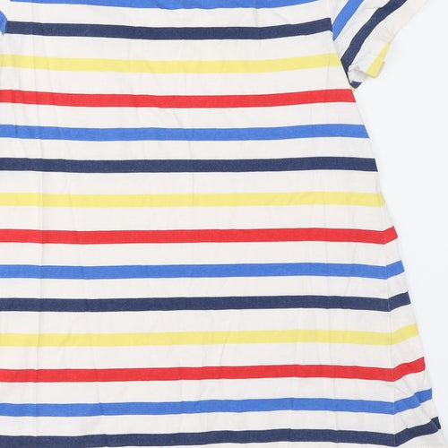 George Womens White Striped  Basic T-Shirt Size 6