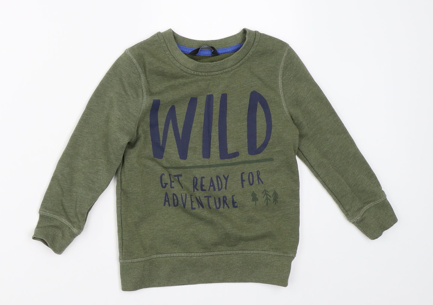 George Boys Green   Pullover Sweatshirt Size 3-4 Years
