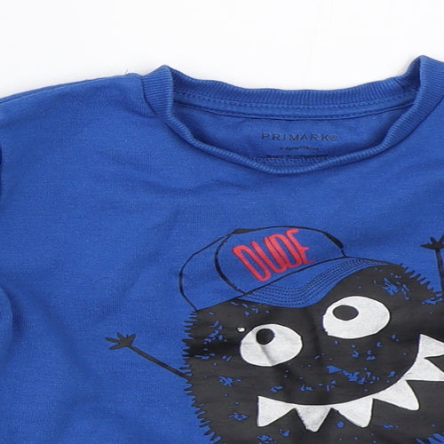 Primark Boys Blue   Pullover Sweatshirt Size 4-5 Years