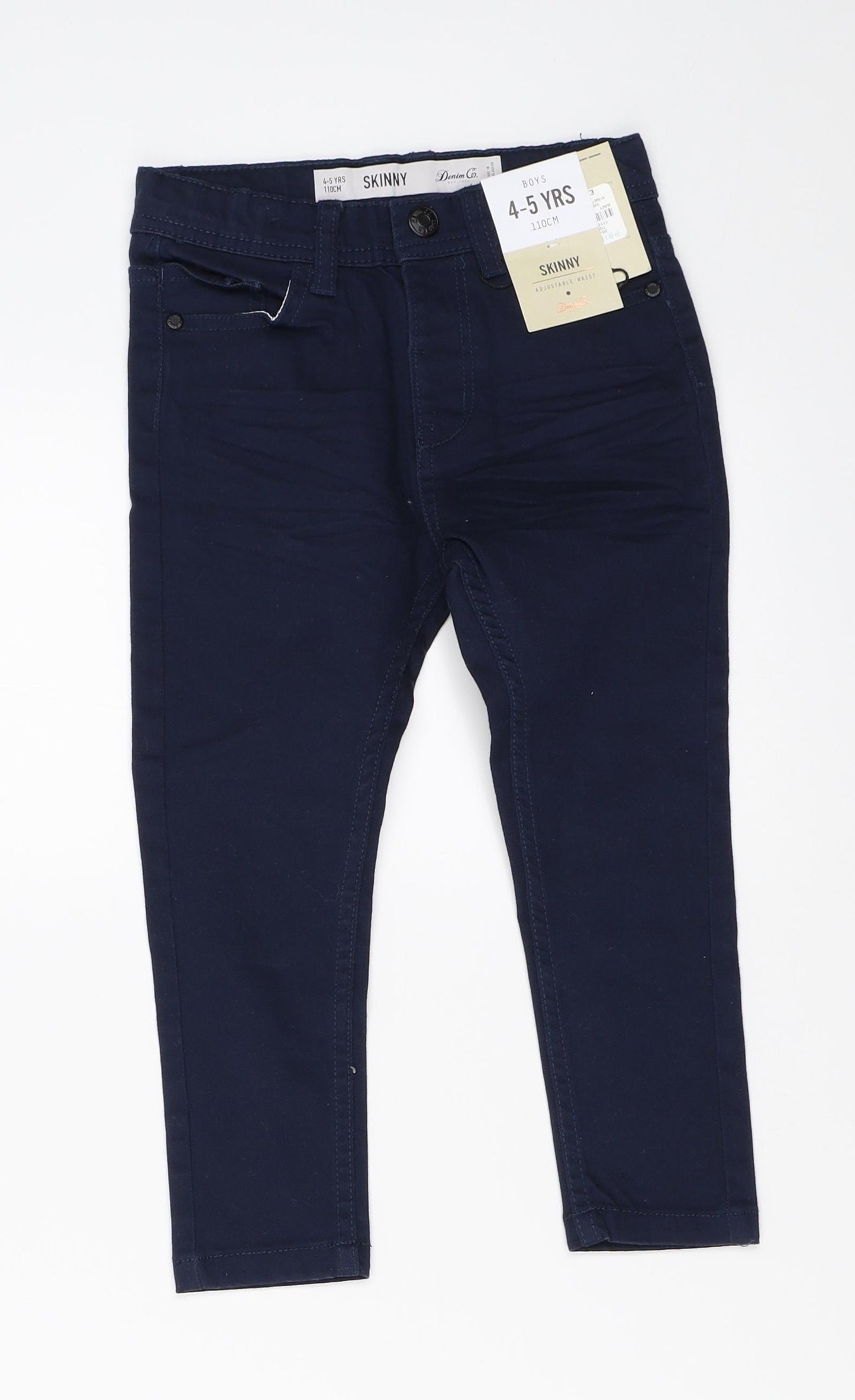 Primark Boys Blue  Denim Skinny Jeans Size 4-5 Years
