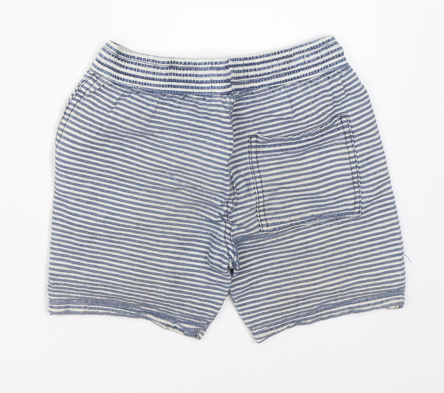 Matalan Boys Blue Striped  Bermuda Shorts Size 4 Years