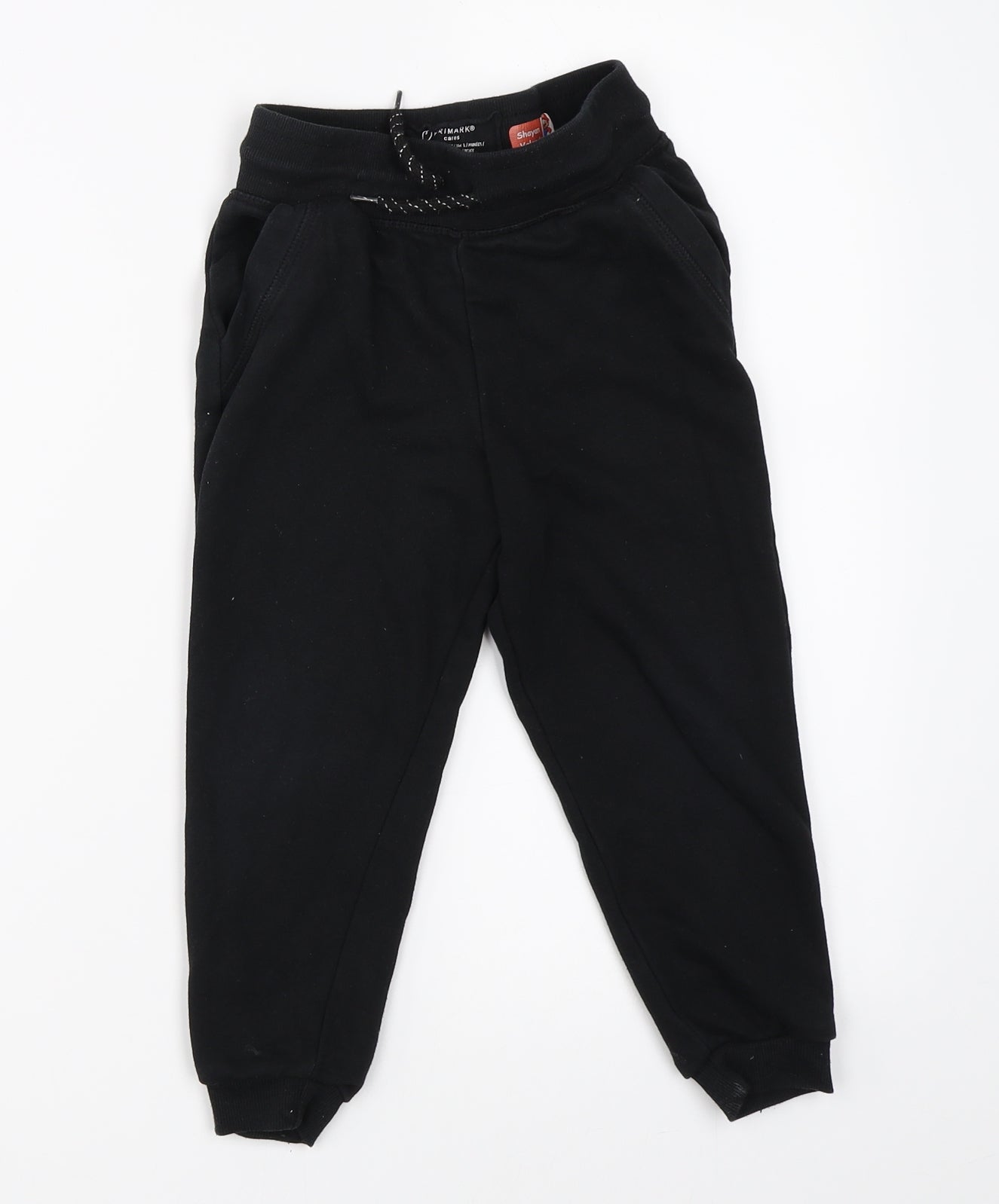 Primark Boys Black   Jogger Trousers Size 4-5 Years