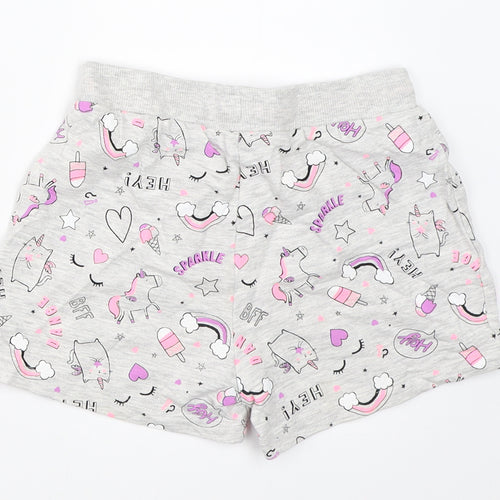 George Girls Grey   Hot Pants Shorts Size 8-9 Years