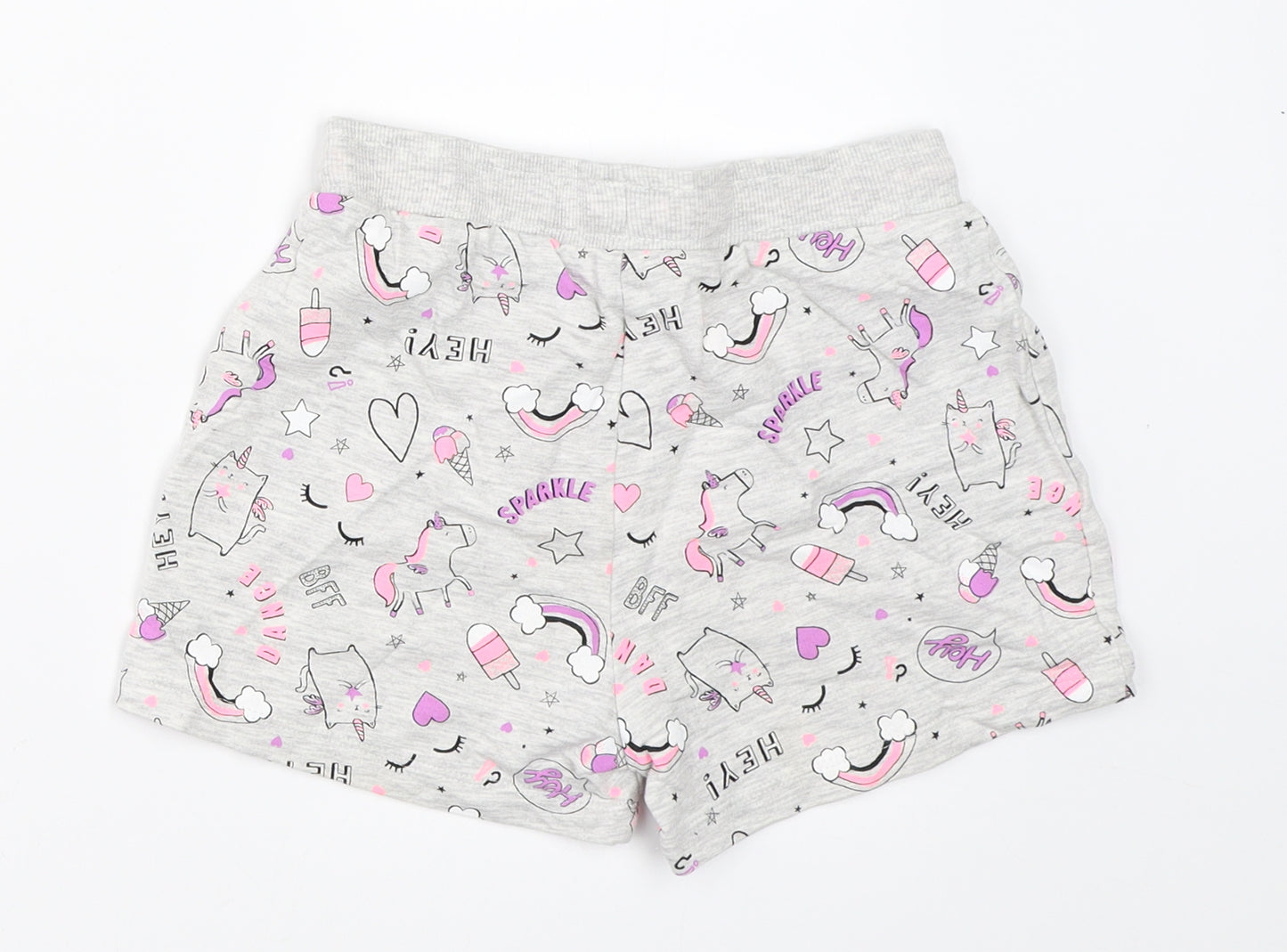 George Girls Grey   Hot Pants Shorts Size 8-9 Years
