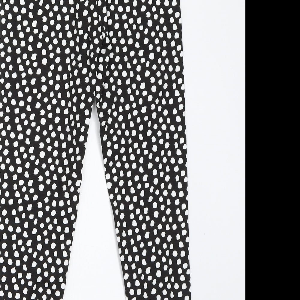 George Girls Black   Capri Trousers Size 8-9 Years
