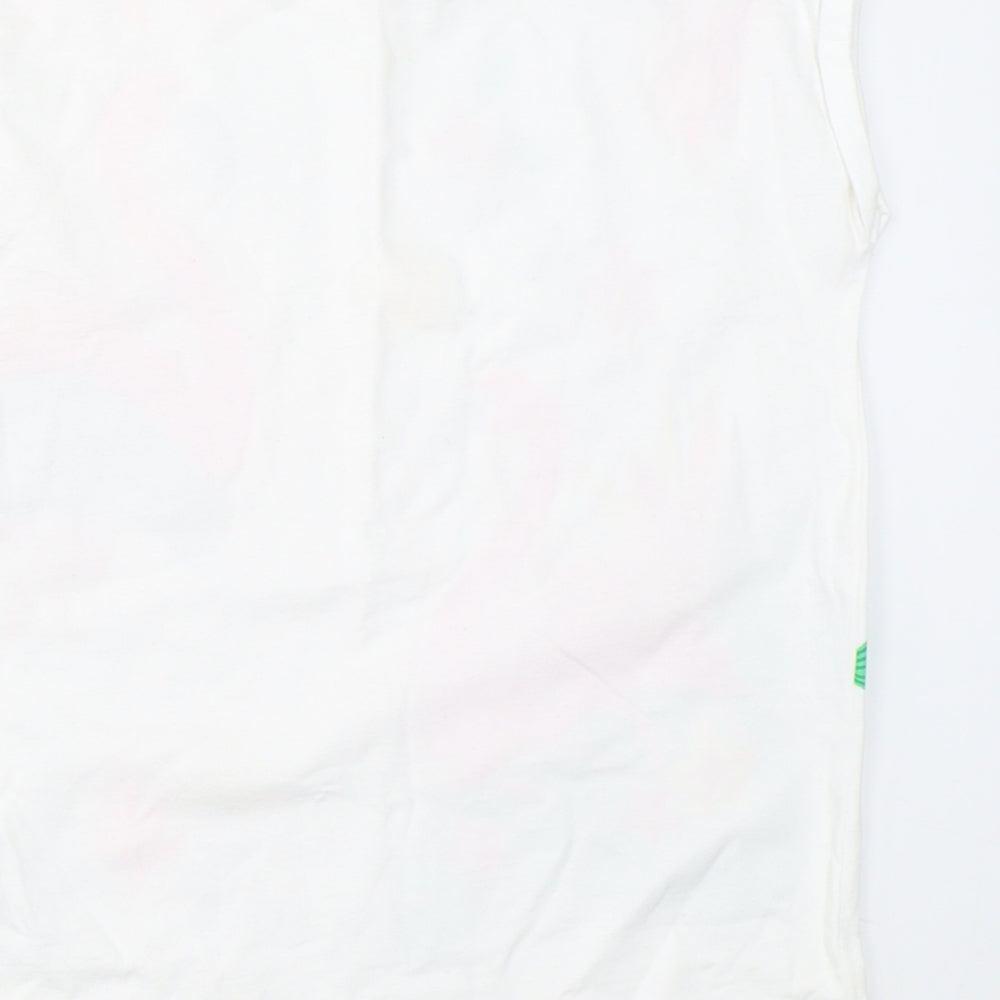 George Girls White   Basic T-Shirt Size 9-10 Years