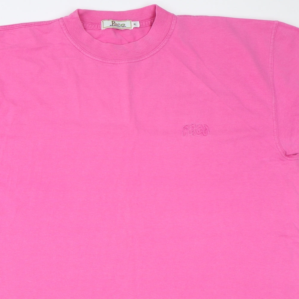 PACO Mens Pink    T-Shirt Size XL