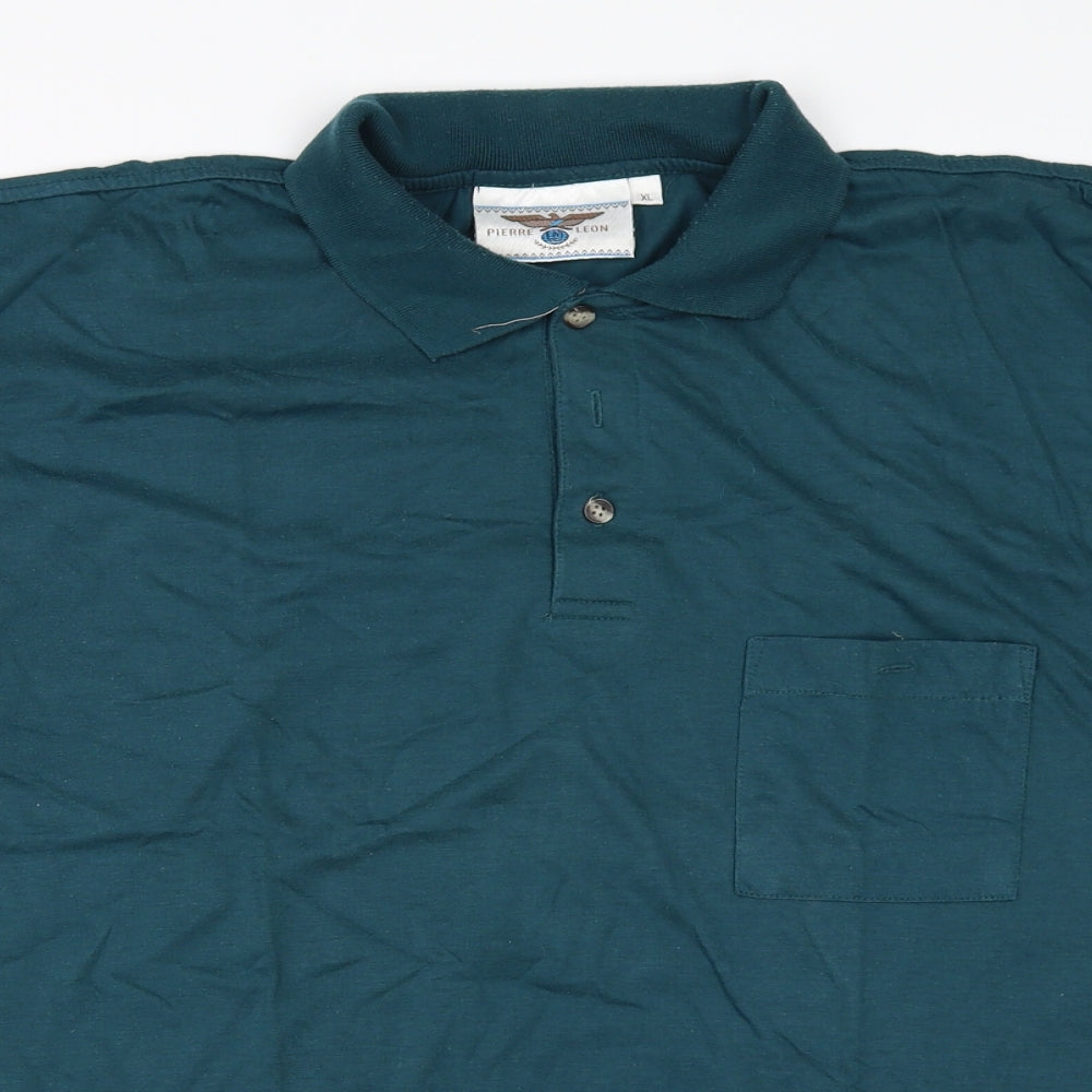 Pierre Leon Mens Blue    T-Shirt Size XL
