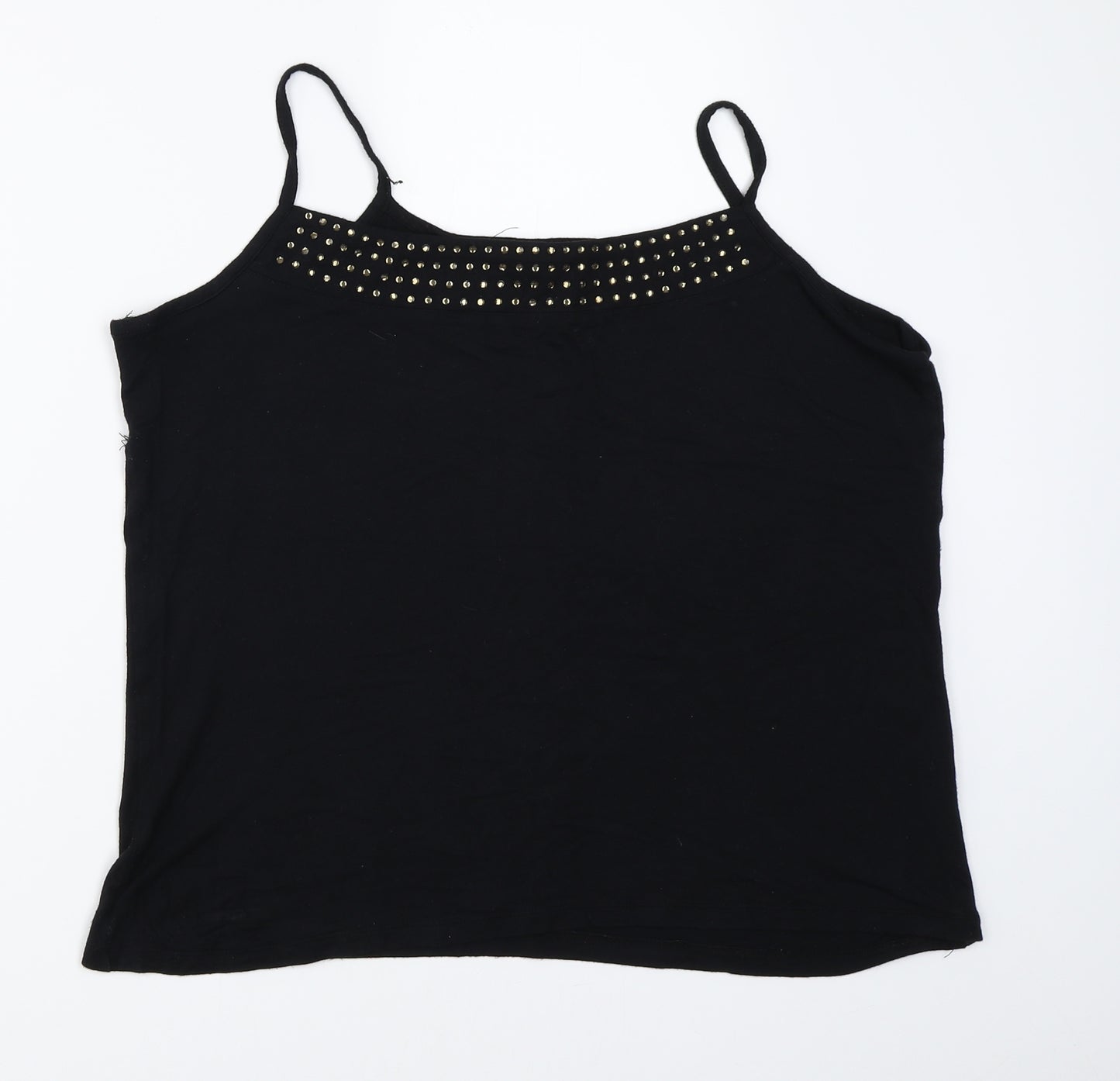 BM Womens Black   Camisole T-Shirt Size L