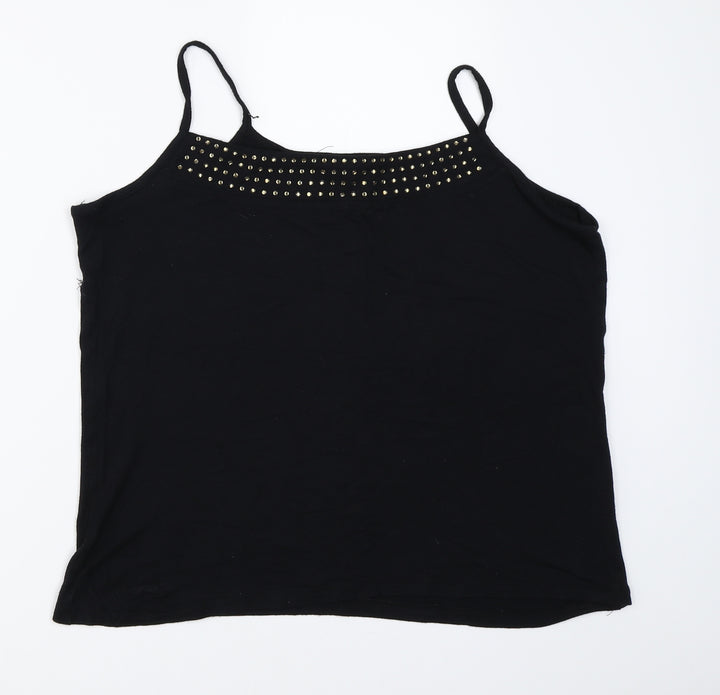 BM Womens Black   Camisole T-Shirt Size L