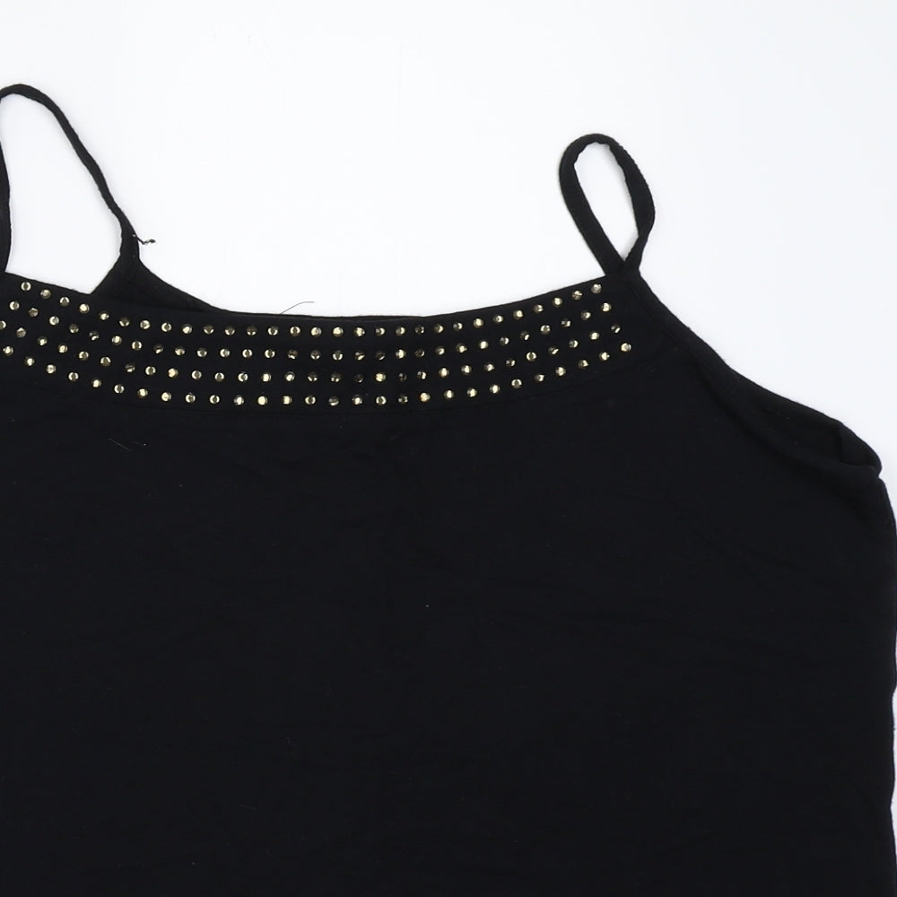 BM Womens Black   Camisole T-Shirt Size L
