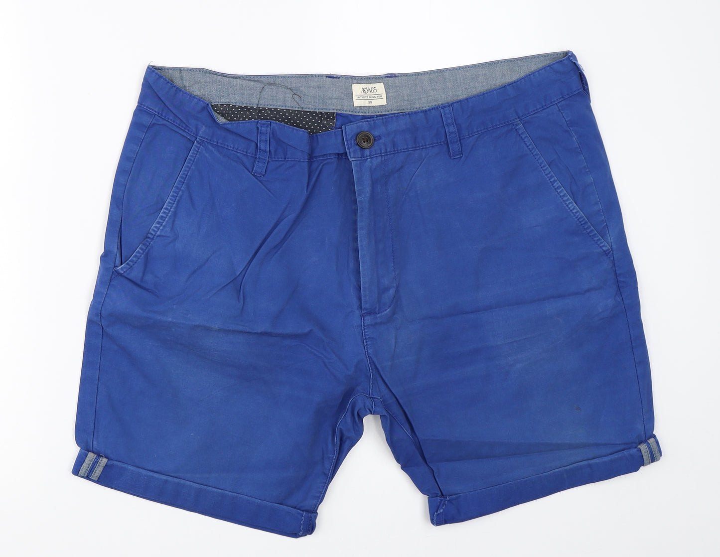 ACW 85 Mens Blue   Chino Shorts Size 38 in