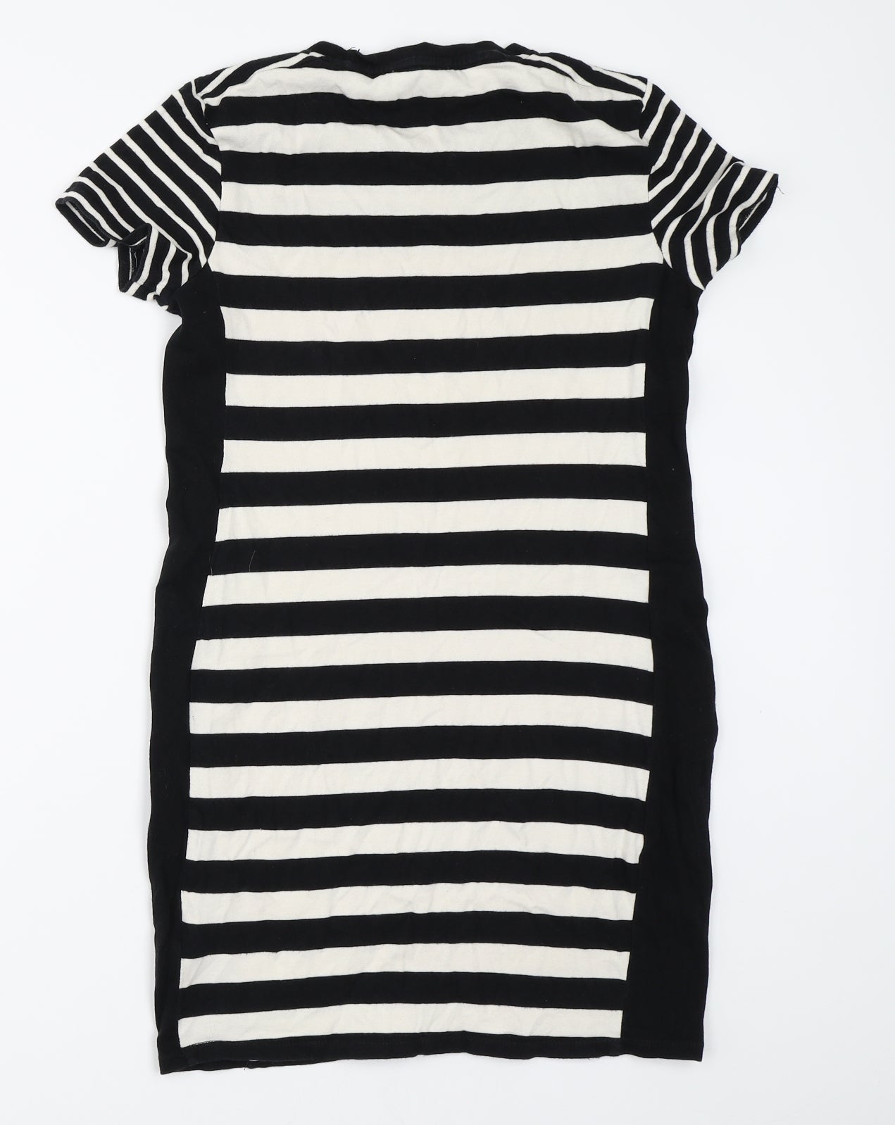 Zara Womens Black Striped  Bodycon  Size S