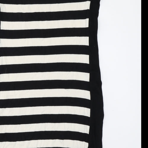 Zara Womens Black Striped  Bodycon  Size S
