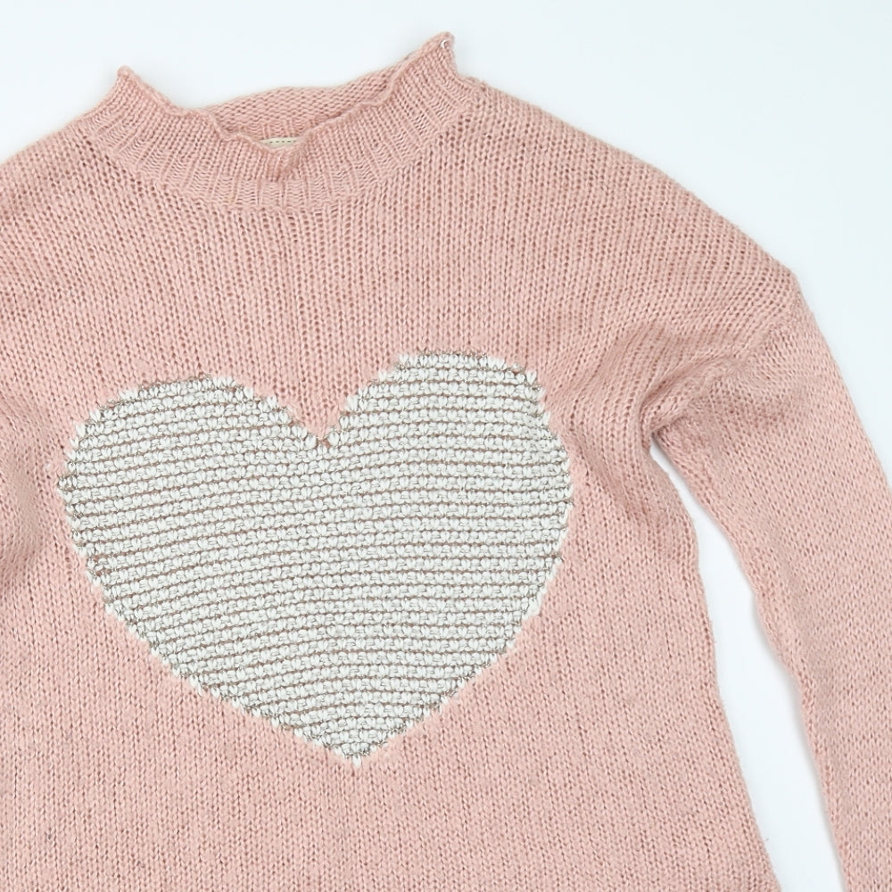 New Look Womens Pink   Pullover Jumper Size 8