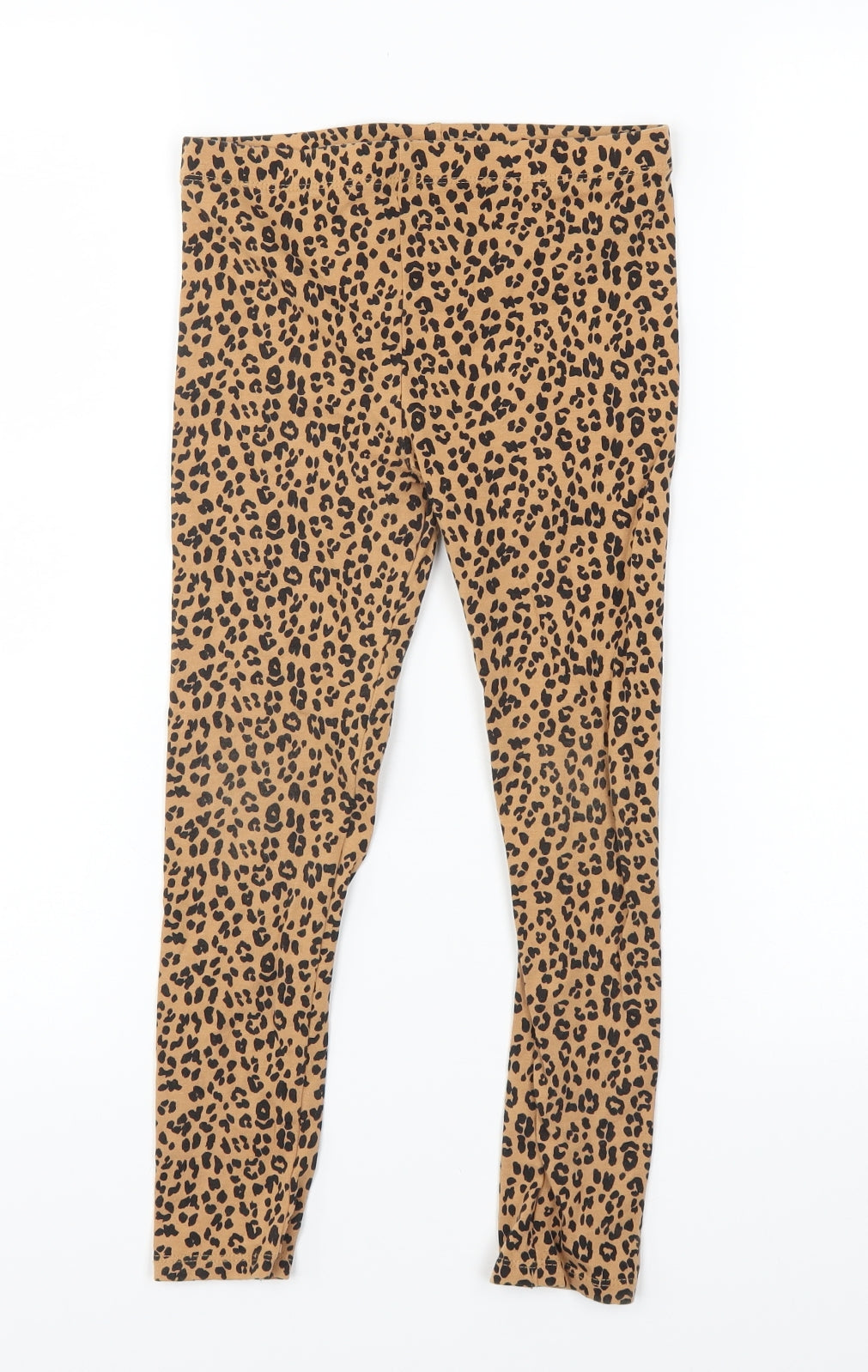 George Girls Brown Animal Print  Jogger Trousers Size 7-8 Years - LEGGINGS