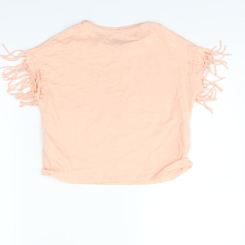F&F Girls Beige   Basic T-Shirt Size 8-9 Years  - Miami Beach