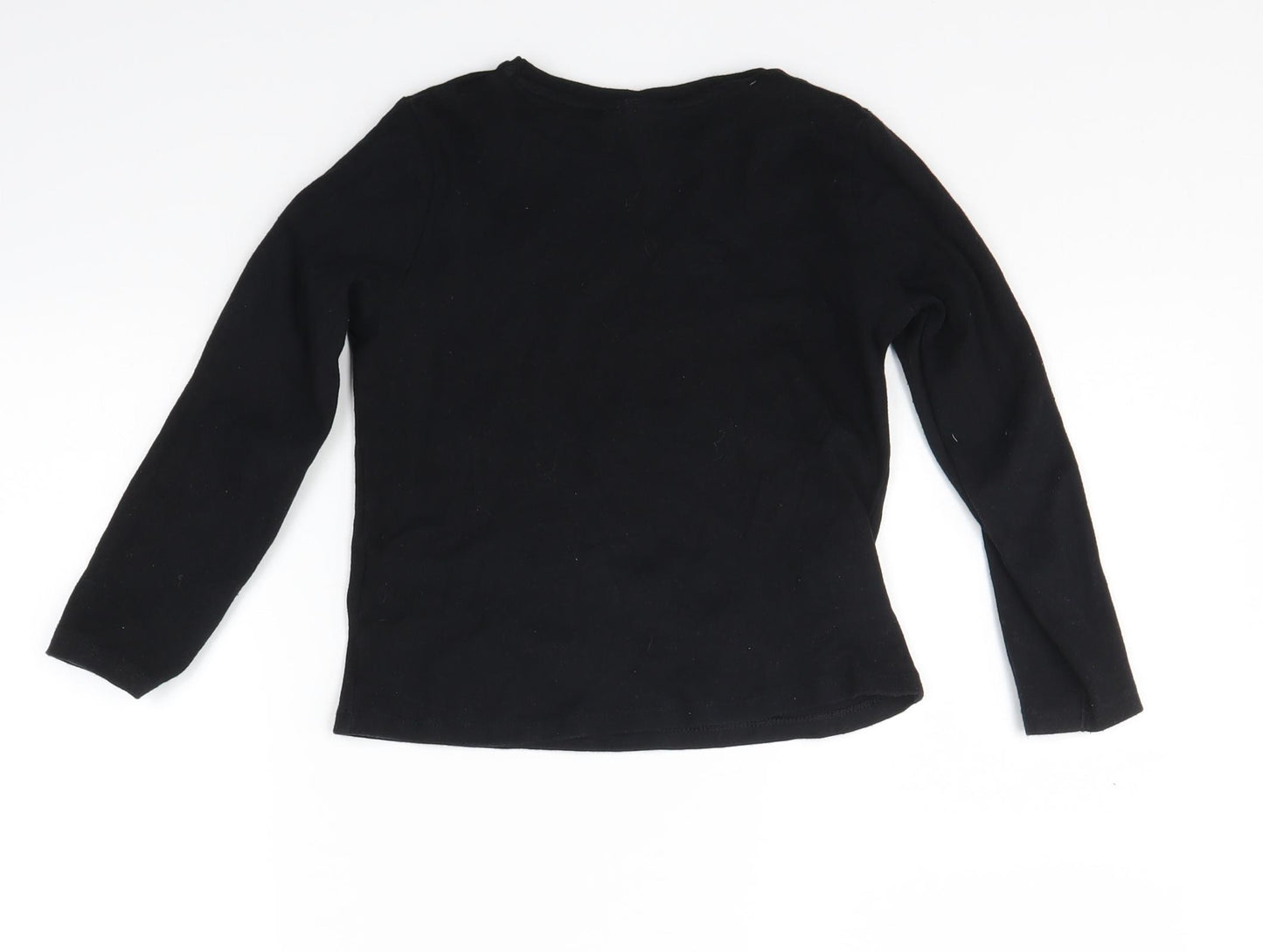 George Girls Black   Pullover Sweatshirt Size 7-8 Years  - Re Mix