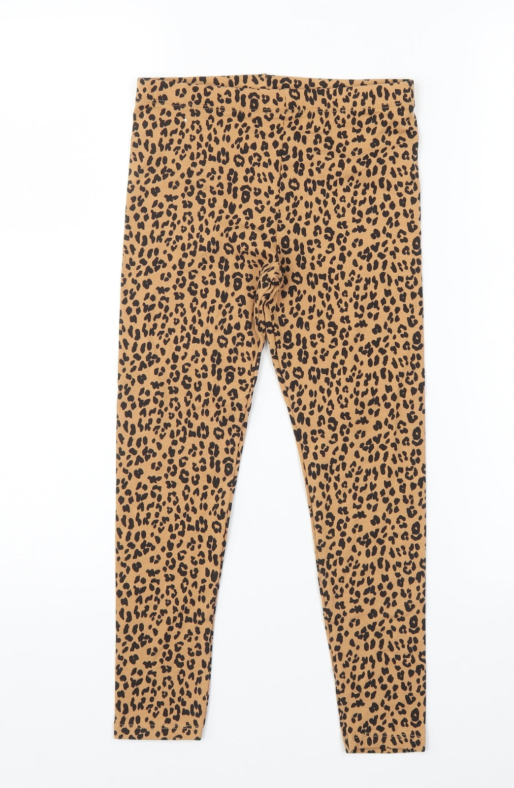 George Girls Brown Animal Print  Jogger Trousers Size 7-8 Years - LEGGINGS