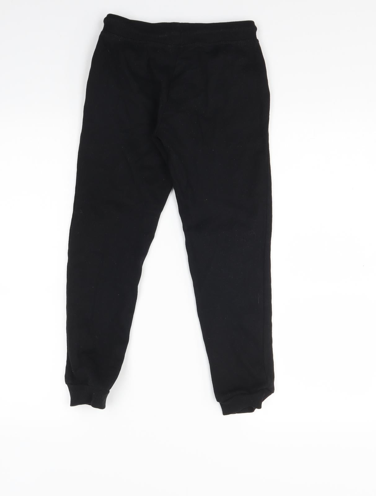 Primark Boys Black   Jogger Trousers Size 8-9 Years