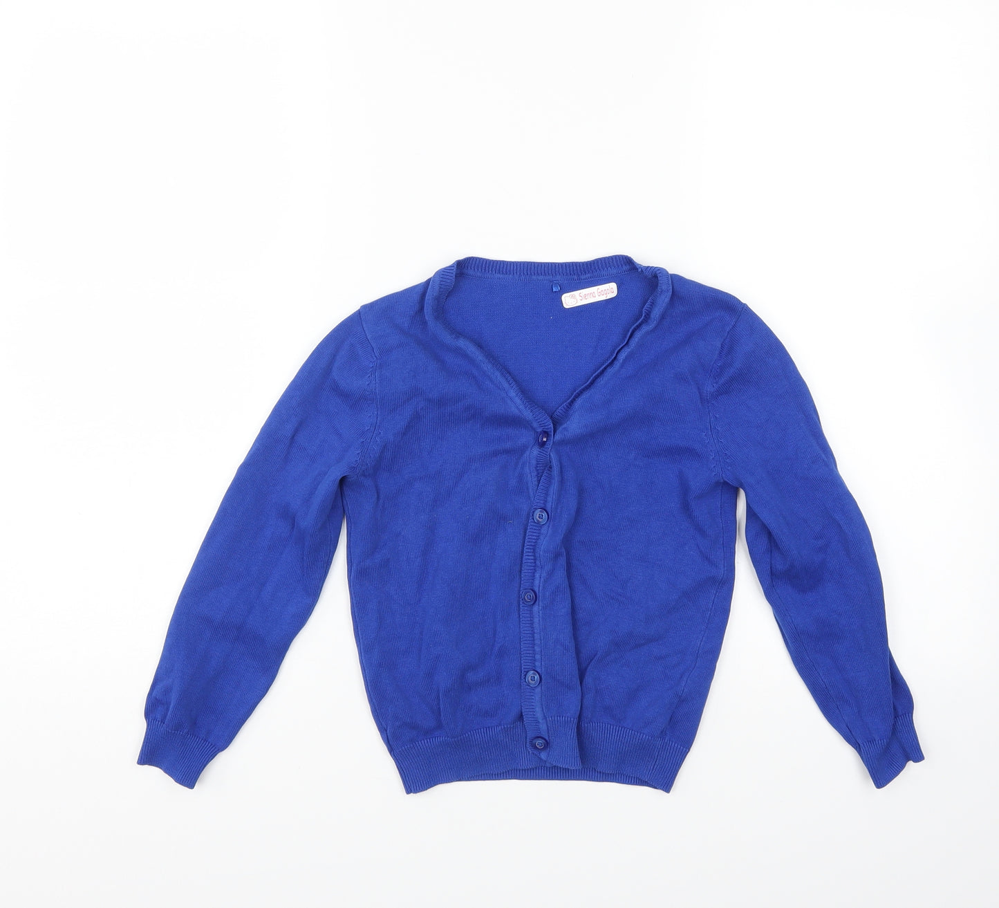 George Girls Blue  Knit Cardigan Jumper Size 6-7 Years