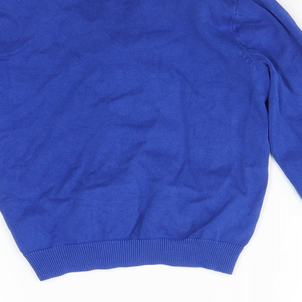 George Girls Blue  Knit Cardigan Jumper Size 6-7 Years