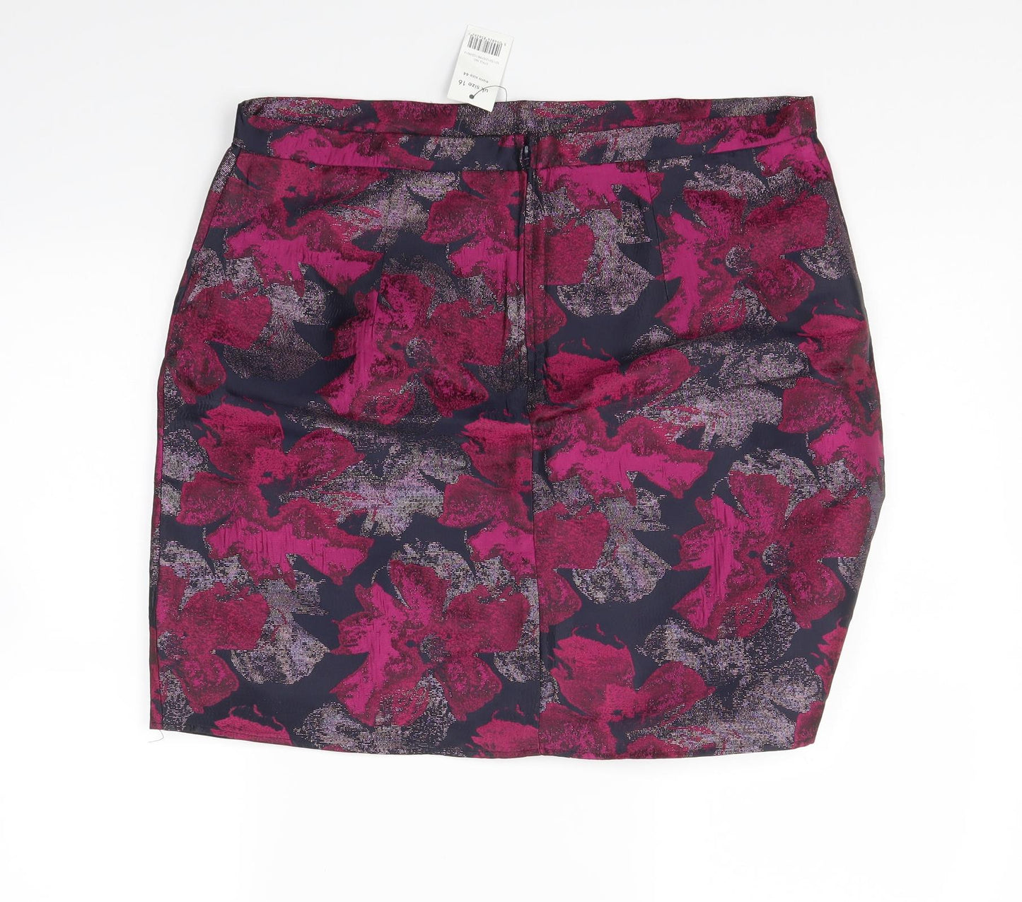 George Womens Purple Floral  Mini Skirt Size 16