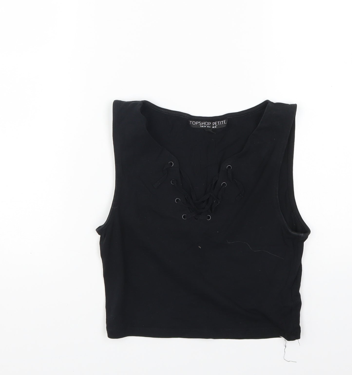 Topshop Womens Black   Basic Tank Size 10