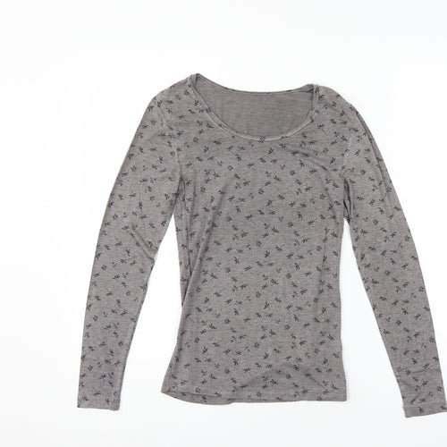 marks Womens Brown Floral  Pullover Jumper Size 10